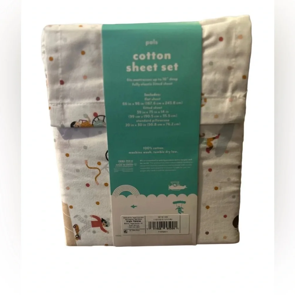 Target Pillowfort 100% Cotton Kids Sheet Set Kids Bedding Size Full Bed